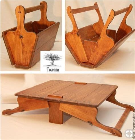Picnic basket\table | Wood diy, Wood projects plans, Wood projects
