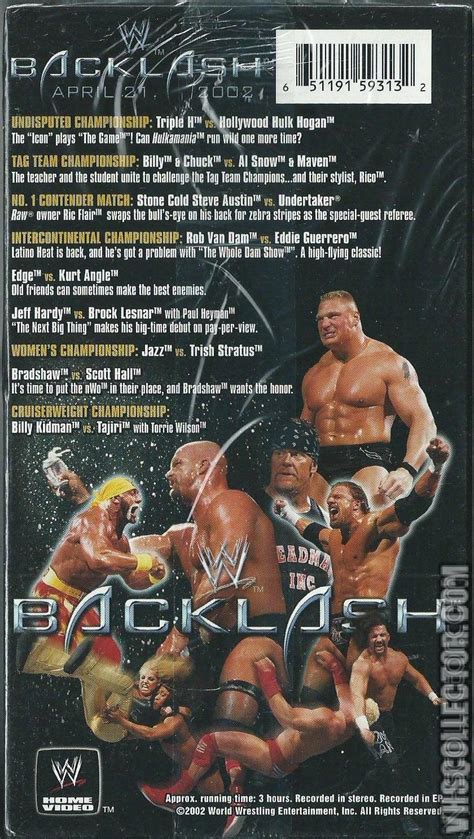 WWE Backlash (2002) | VHSCollector.com