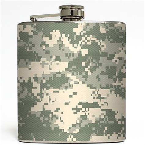 Buy Army Strong - ACU Camo Flask Military Uniform Camouflage Stainless ...