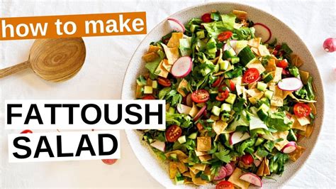 How to make Fattoush Salad - YouTube