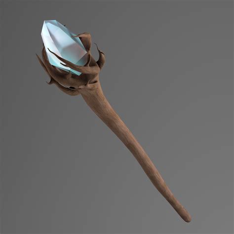 Wooden Wizard's Staff 3D Model $29 - .blend .dae .fbx .obj .unknown ...