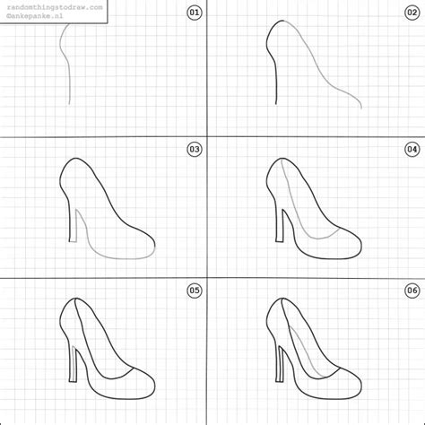 How To Draw High Heels Step By Step | Drawing high heels, Easy drawings ...