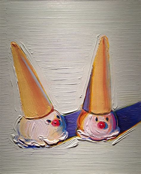 Wayne Thiebaud (B. 1920), Two Jolly Cones | Wayne thiebaud, Art ...