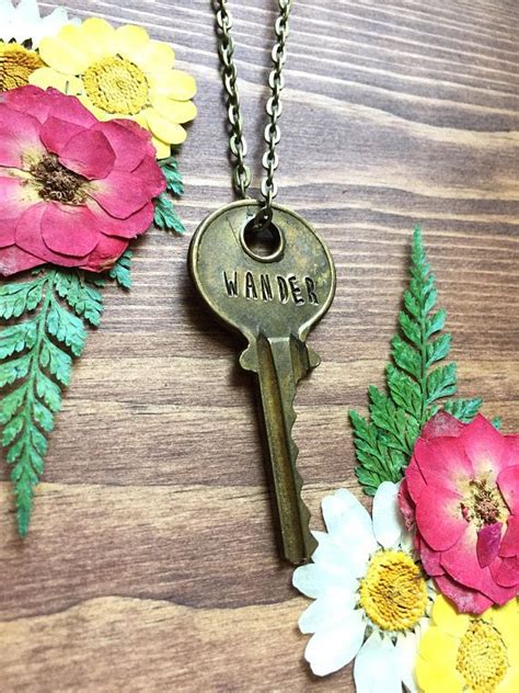 Vintage Key Necklace Wander Necklace Old Key Jewelry, $18 by ...