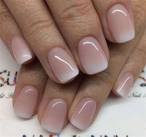 Plain Nails With Two French Tips