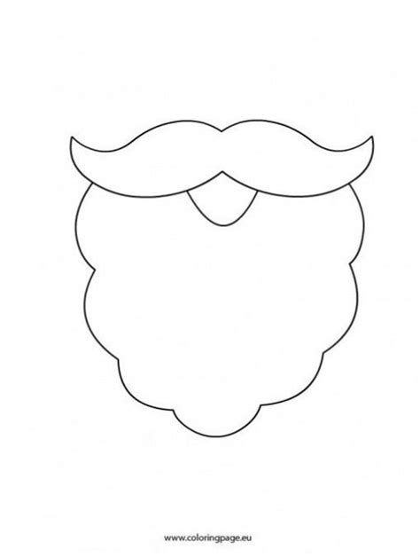 Santa beard template #kidswoodcrafts | Santa beard, Beard template, Santa claus crafts