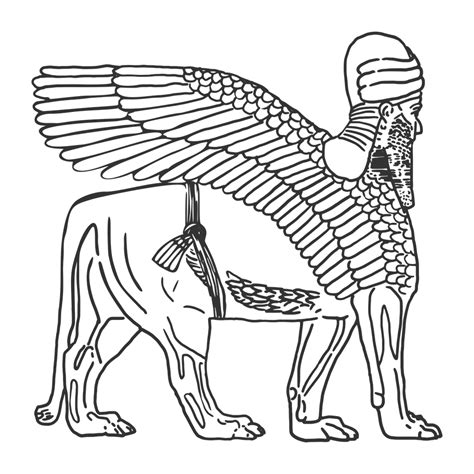 The Lamassu of Nineveh Art Print by JRNLNG - X-Small | Islamic art pattern, Ancient persian art ...