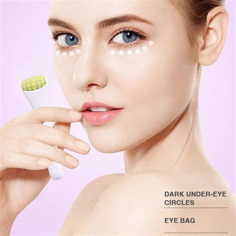 Mini Handheld Roller Massager Facial Eye Skin Relaxation Beauty Bar (Green) | eBay