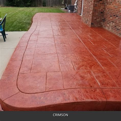 Direct Colors Antiquing Stamped Concrete Stain Crimson Solvent-based Ready-to-use Concrete Stain ...
