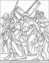 Stations Of The Cross Catholic Coloring Pages For Kids  TheCatholicKidcom sketch template