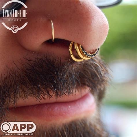 Examples of correct septum piercing placement, from Lynn at Icon : r ...