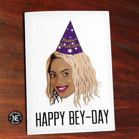 Happy Bey Day - Funny Birthday Card For Girlfriend or BFF - B-Day ...