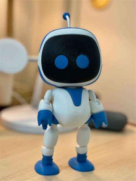 Astro's Playroom Inspired 3D Print Articulated Robot Astrobot Collectable Figurine international ...