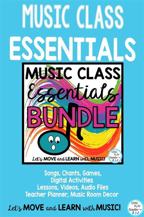 All you need to establish your music classroom with the Music Class Essentials Bundle of Songs ...