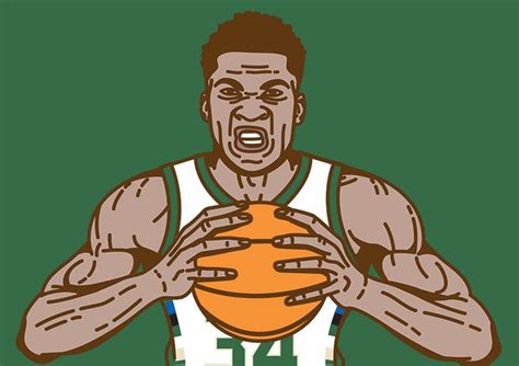 Giannis Antetokounmpo Milwaukee Bucks NBA Basketball Printable Print Wall Art Poster Artwork ...