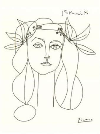 Picasso Sketch Art Et Illustration, Illustrations, Line Drawing ...