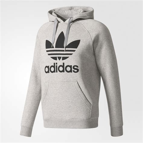 adidas Trefoil Hoodie - Grey | adidas US