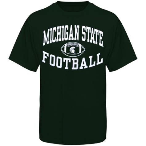 Michigan State Spartans Reversal Football T-Shirt - Green | Official Michigan State University Shop