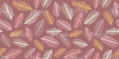 Fall Leaves Border Pattern Background Vector Autumn Leaf Seamless Repeat Banner Stock ...