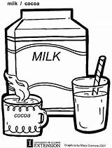 Happy Milk color Page sketch template