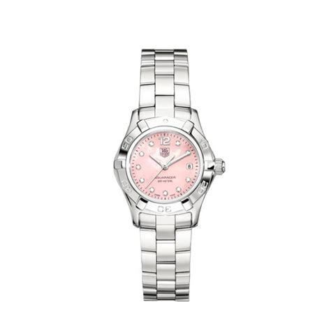 Tag Heuer Aquaracer Women's Pink Dial Watch - 10534476 - Overstock.com ...