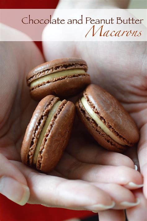 Chocolate and Peanut Butter Macarons – Happy Macaron Day!