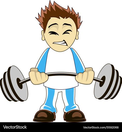 Cartoon bodybuilder Royalty Free Vector Image - VectorStock