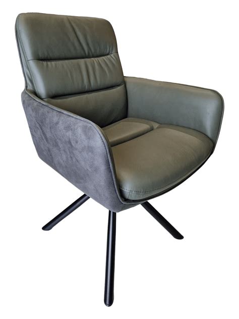 Brooklyn Swivel Chair, Green – Home Gallery