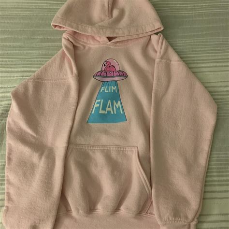 Albert Flamingo Merch 2020 FlimFlam Pink UFO Hoodie... - Depop