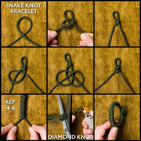 Snake Knot Paracord Bracelet Tutorial