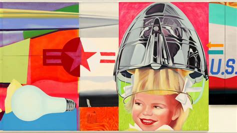 James Rosenquist ~ F-111 (detail) ~ 1964-1965 ~ Olieverf op doek met aluminium in 23 delen ~ 304 ...