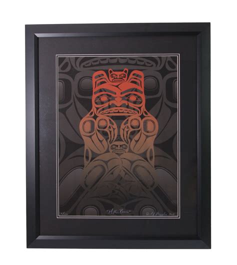 Framed Limited Print - Mother Bear - Canadian Indigenous Art Inc.