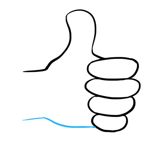 How to Draw a Thumbs Up Sign - Really Easy Drawing Tutorial