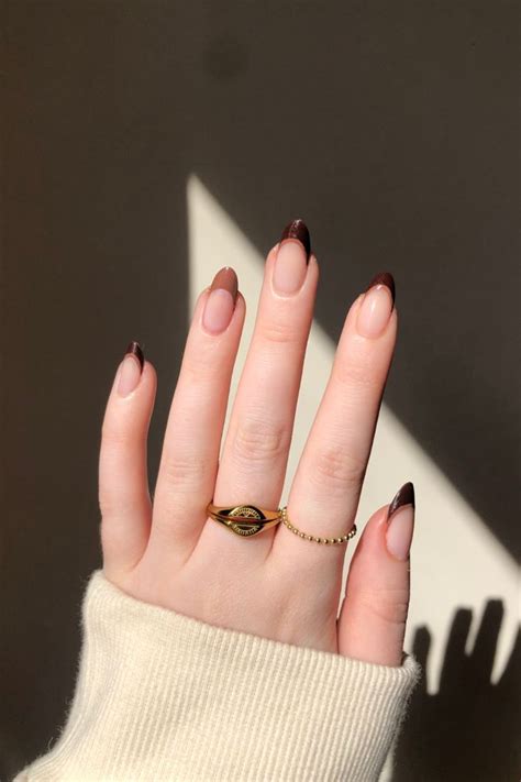 latte nail inspiration | Brown nails, Nail art, Brown nail art