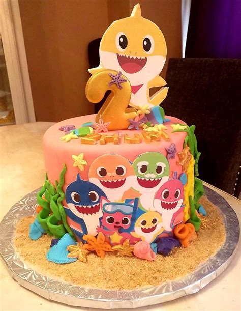 BABY SHARK BIRTHDAY CAKE FOR 2 YEAR OLD GIRL 3 Year Old Birthday Cake, Shark Birthday Cakes ...