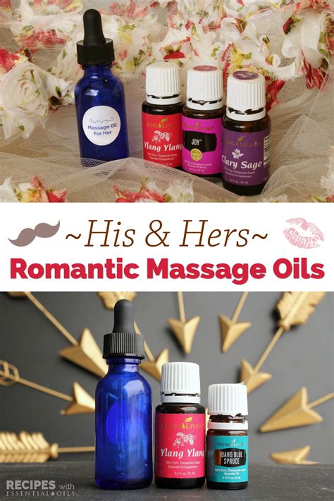 His and Hers Romantic Massage Oils - Recipes with Essential Oils