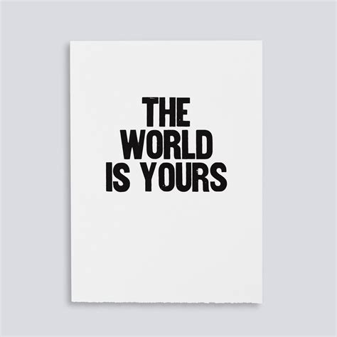 The World is Yours – Paper Jam Press