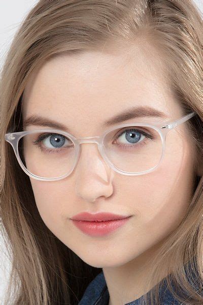 Hubris Round Matte Clear Full Rim Eyeglasses | Eyebuydirect | Clear ...