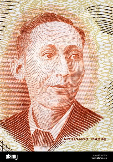 Apolinario Mabini portrait from old Philippine money Stock Photo - Alamy