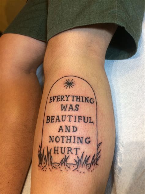 "Everything was beautiful and nothing hurt" by Austin at Kingdom Tattoo, Atlanta, GA : r/tattoos