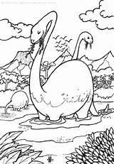 Coloring Page dinosaurs In water  Free Printables Img 6439 sketch template