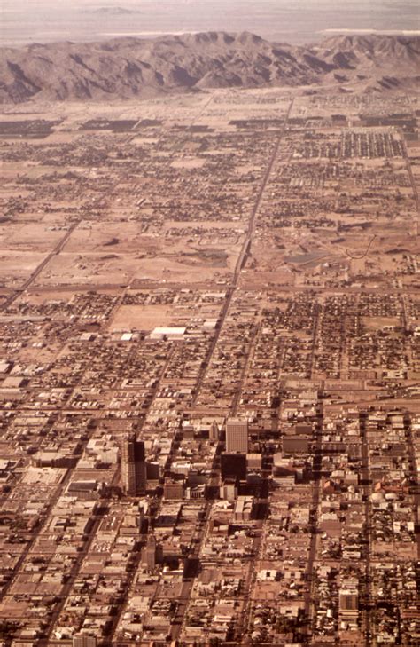 Cityscape View of Phoenix, Arizona in 1972 image - Free stock photo ...