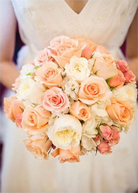 bouquet | Flower bouquet wedding, Peach wedding flowers, Beautiful ...