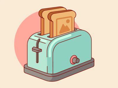 Toaster | Digital art design, Infographic illustration, Motion design