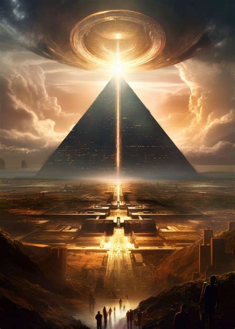 'Futuristic Pyramid Art' Poster, picture, metal print, paint by Steven ...