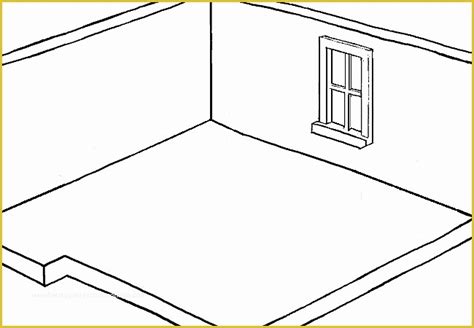 Empty Room Coloring Pages