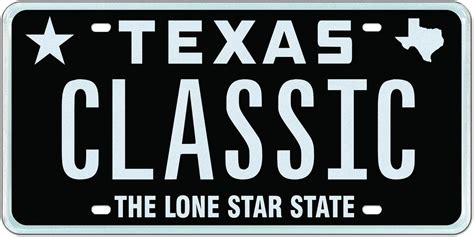 Classic Black Texas License Plate Returns