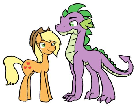 Applejack and Spike grown up! by MiesDo on DeviantArt