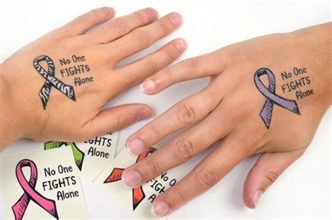 Cancer Ribbon Tattoo Designs For Men