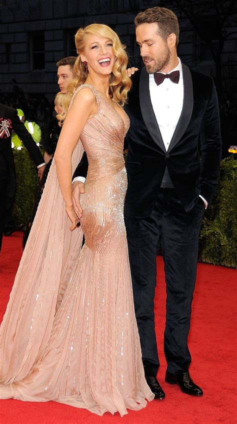 Golden Couple! Blake Lively and Ryan Reynolds Go for Coordinating Black Tie Looks at the Met ...